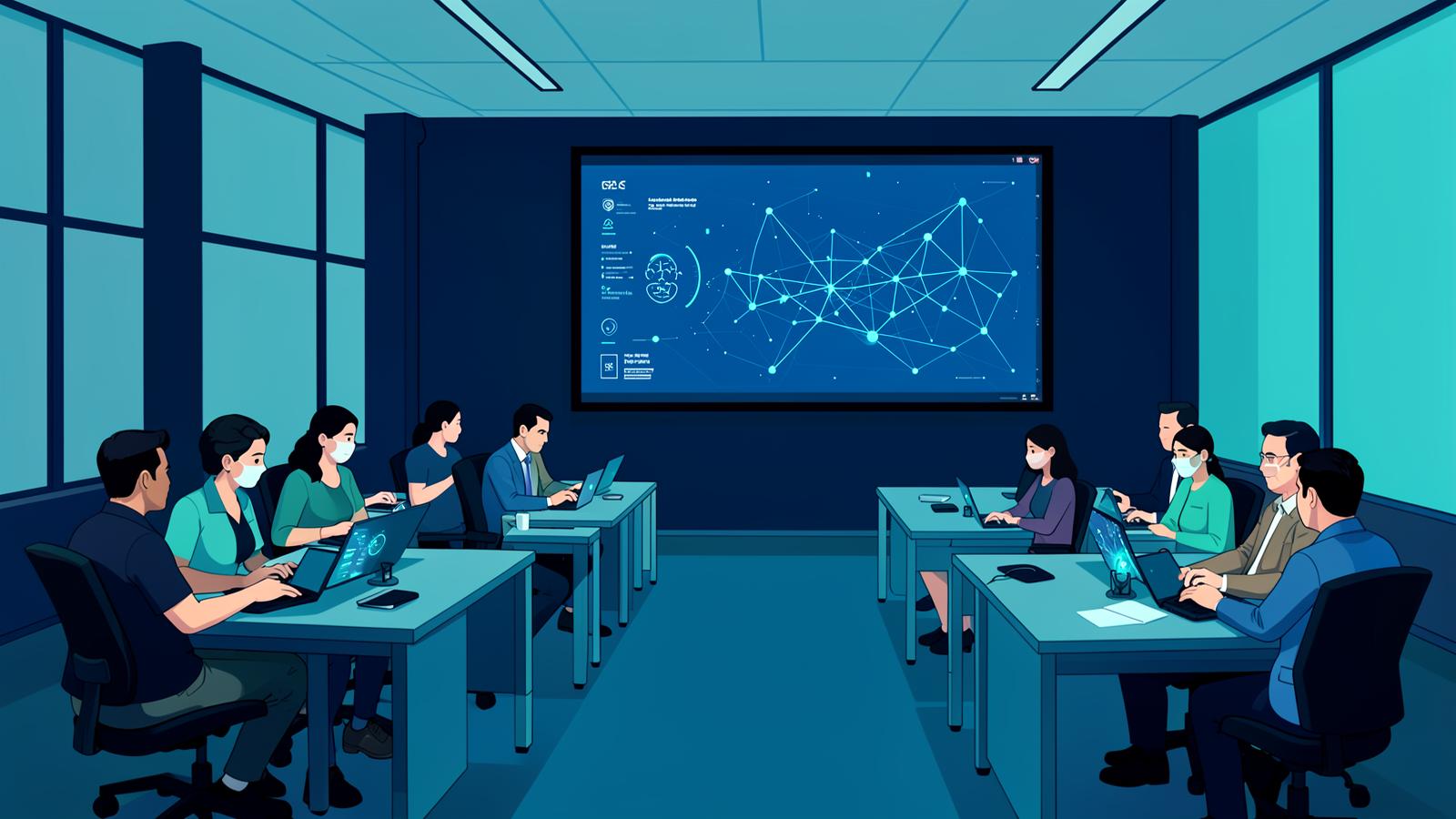 Faculty development workshop on artificial intelligence in a seminar hall
